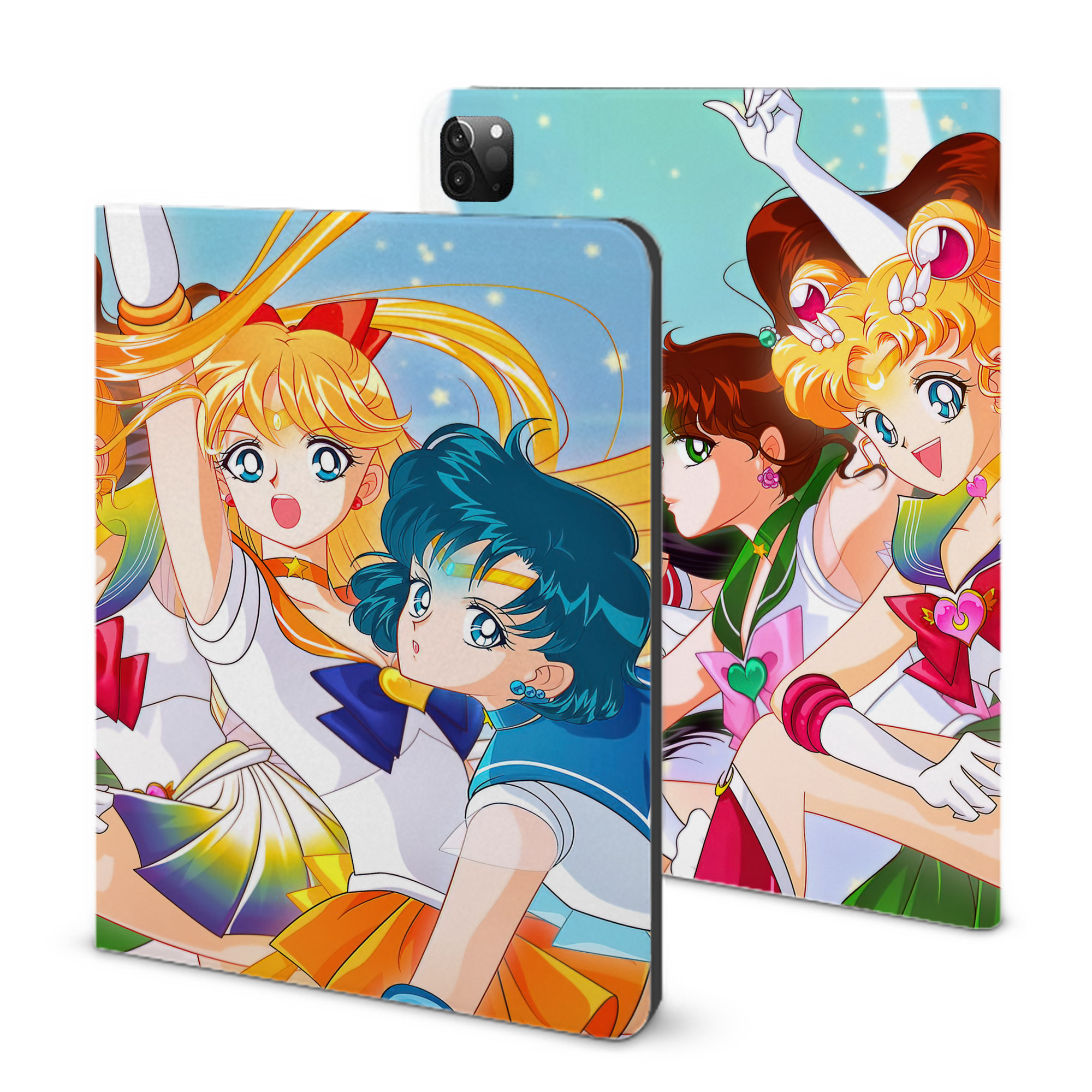 （画像用） 美少女戦士セーラームーン Sailor Moon IPadケース ペンホルダー付き ブックスタイルデザイン